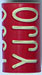 Red Y/Letter/Letter/Number