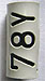 White Number/Number/Letter